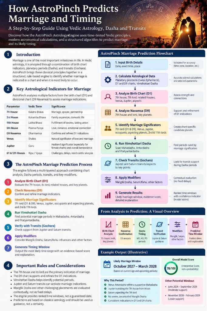 How AstroPinch Predicts Marriage and Timing: A Step-by-Step Guide to Vedic Astrology